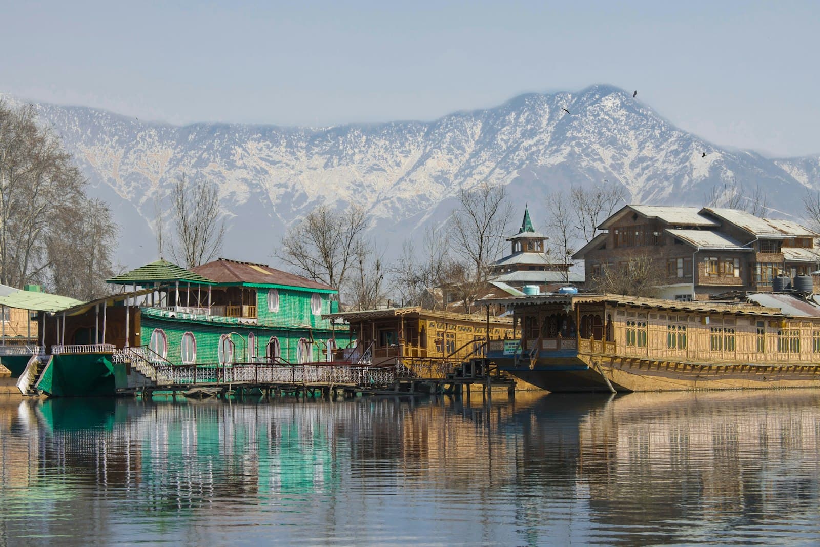 Houseboats on Dal Lake