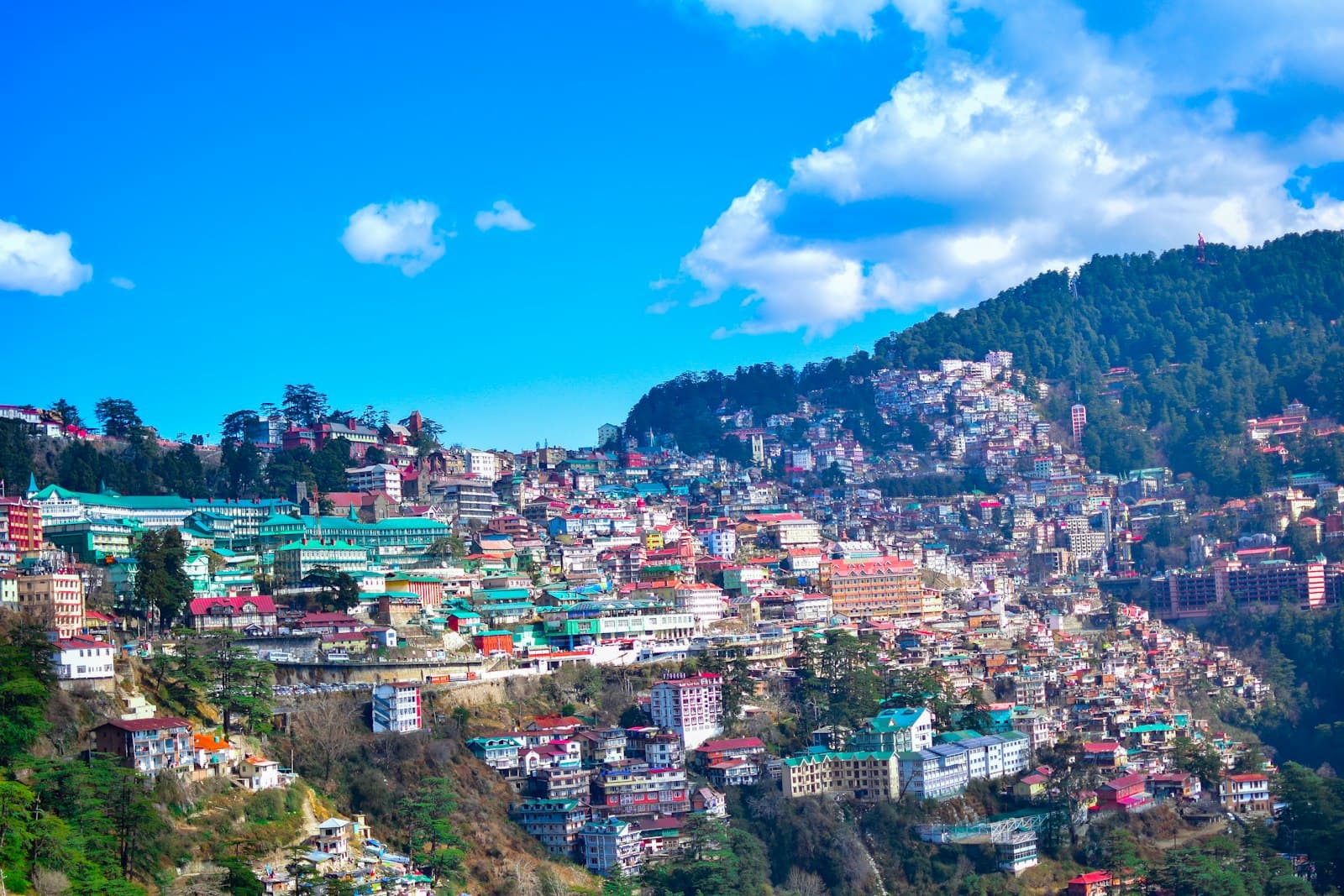 Hillside town of Shimla