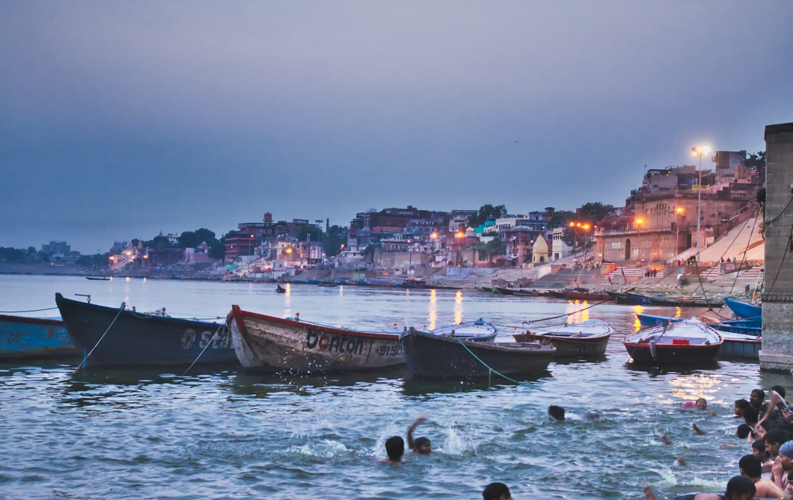 Boats on the Ganges